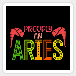 Proudly an aries Sticker